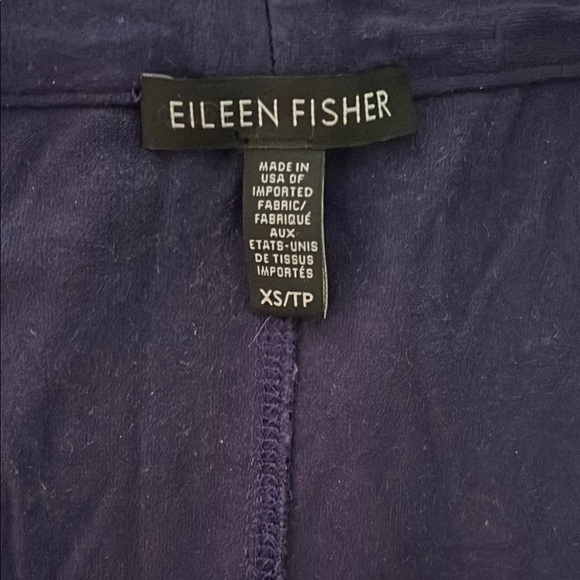 Eileen Fisher Deep Purple Viscose Blend Open Front Cardigan - Size XS - Picture 2 of 16